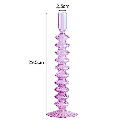 Romantic Glass Candle holder candlelight dinner Nordic Candlestick Wedding centerpieces  Birthday living room home decor