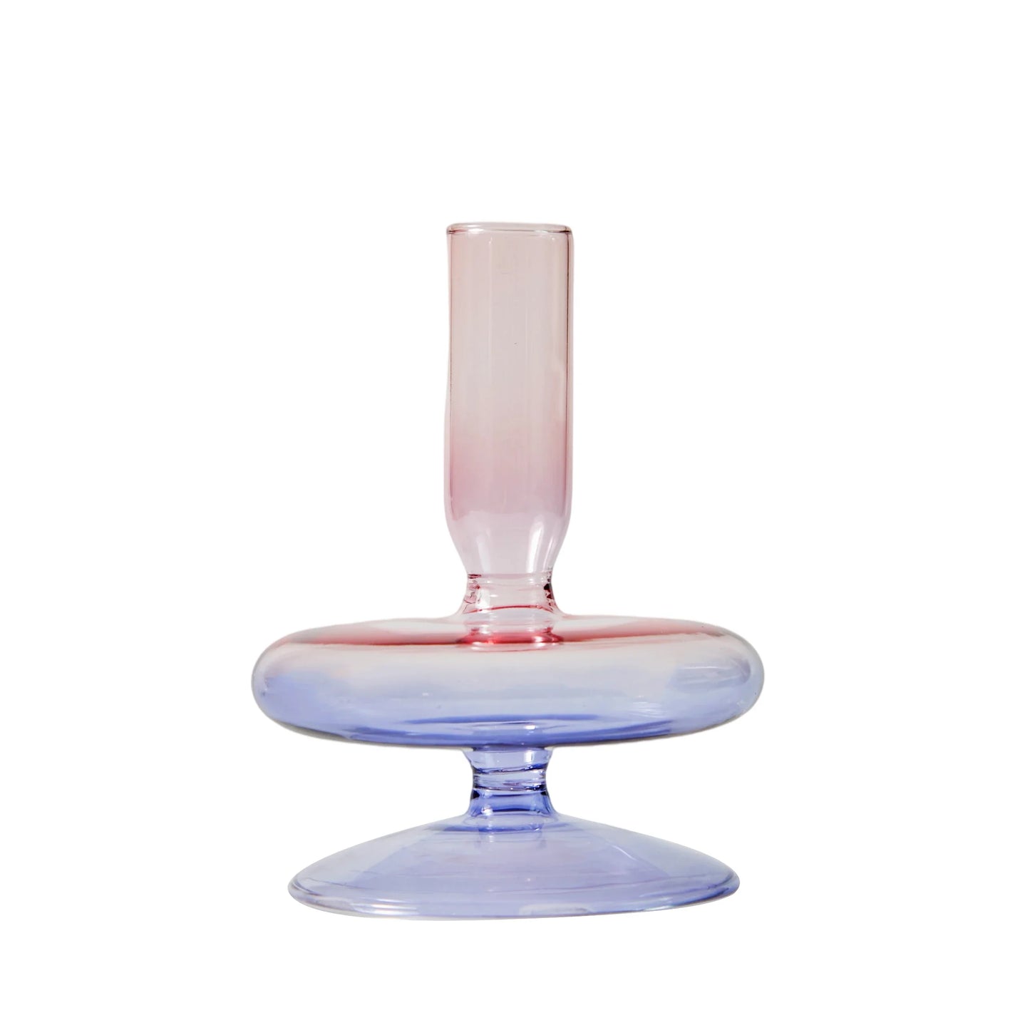 Lilac Candle Holders Glass Candlestick holder for Wedding Table Centerpieces Nordic Vase Home Decoration Gift