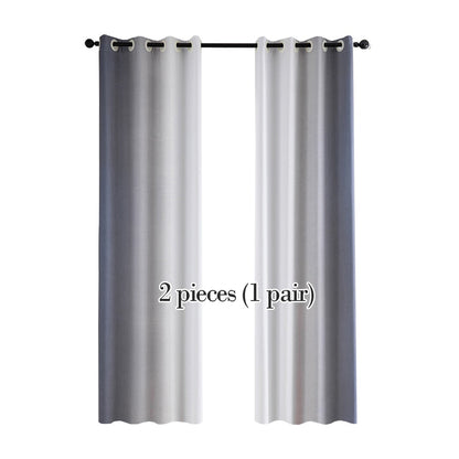2 Pcs Gradient Color Balckout Curtains for Bedroom Living Room Kitchen Modern Curtains Treatment Blinds Custom Made