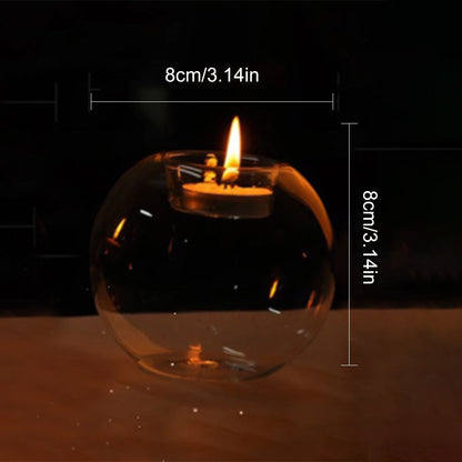 Europe Style Round Hollow Crystal Glass Candle Holder Wedding Fine Transparent Crystal Candlestick Dining Room Home Decoration
