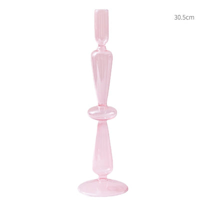 European Candle Holder Glass Candlestick Home Decoration Wedding Decoration Candle Stick Holder Nordic Home Decor