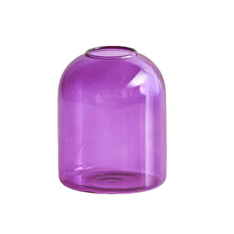 Bud Vase Glass Bottle Planter Terrariums Candlestick Holder Glass Vase for Home Decor Hydroponic Indoor Planters Flower Holder