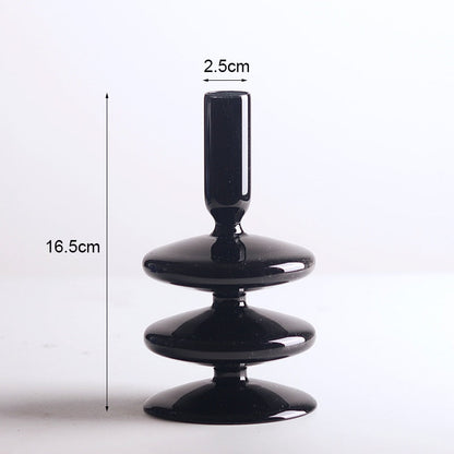 Romantic Glass Candle holder candlelight dinner Nordic Candlestick Wedding centerpieces  Birthday living room home decor