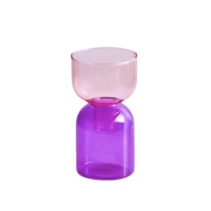 Glass Candle Holder Candles Stand Home Decor Terrarium Hydroponic Plant Flower Vase Decorative Bottle Bowl Container