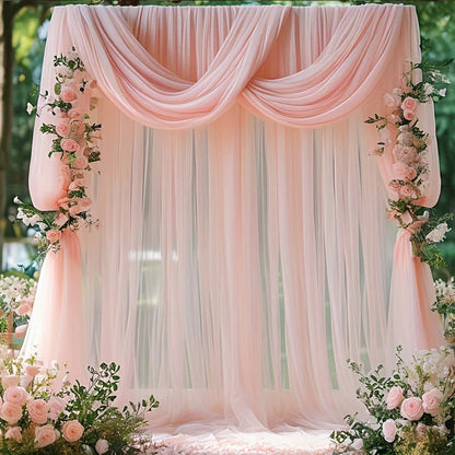 Wedding Arch Draping Fabric Wedding Drapes Drapes for Backdrop Sheer Fabric Drapes Decorations Curtains Reception Ceremony Party