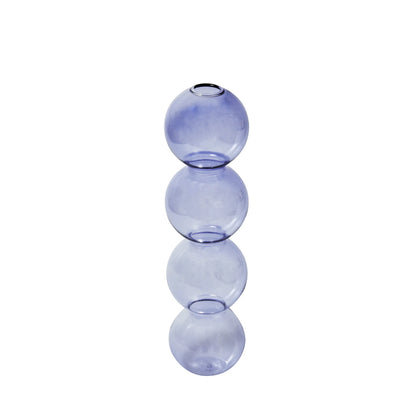 Lilac Glass Candlesticks Candle Holders Wedding Table Centerpieces Nordic Home Decoration Christmas Gift Glass Candle Holder