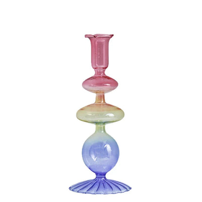 Candlestick Holder Glass Candle Holder for Candlestick Dinner Party Wedding Centerpieces Table Decoration Home Decor