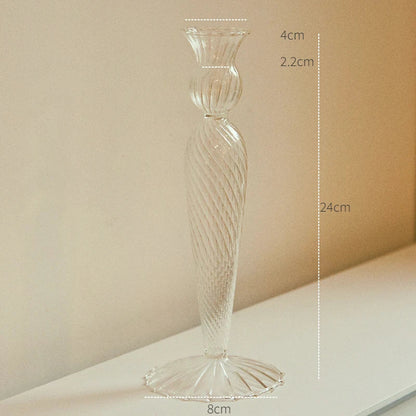 Decorative Candle Holders Nordic Taper Candlestick Stand for Home Wedding Decoration Party Vase Table Centerpiece Couple Gift
