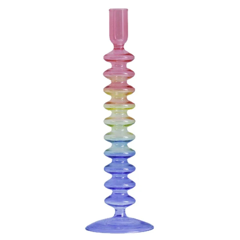 Candlestick Holder Glass Candle Holder for Candlestick Dinner Party Wedding Centerpieces Table Decoration Home Decor