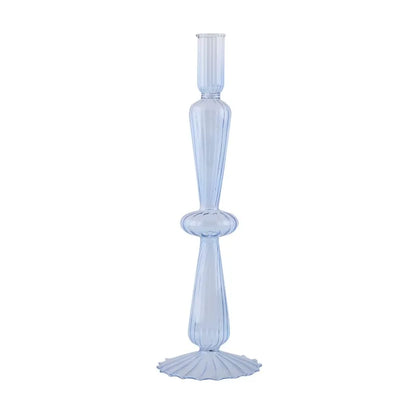 Glass Candle Holders Nordic Decor Taper Candle Holder Candlesticks for Home Wedding Room Decoration Party Vase Home Decor