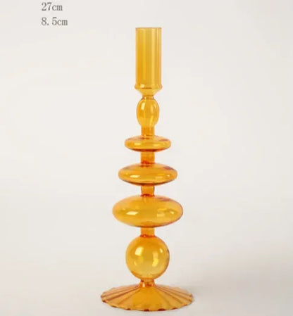 Creative Morocco Candlestick Glass Decorative Candlestick Holder Window Display Home Decoration accessories Wedding Table
