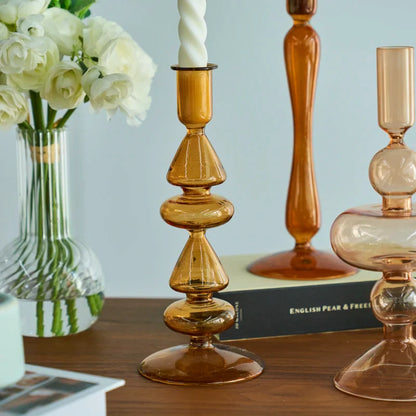 Artist Style Candle Holders Candlestick Wedding Table Centerpieces Room Decoration for Home Decor Designers Crystal Glass
