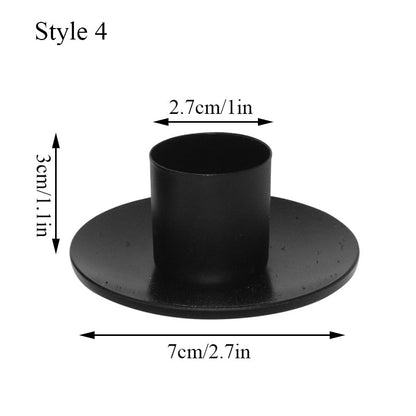 Creative Candle Holder Home Decor Metal Candlestick Retro Desktop Ornaments Indoor Wrought Iron Wedding Adornment Bougeoir