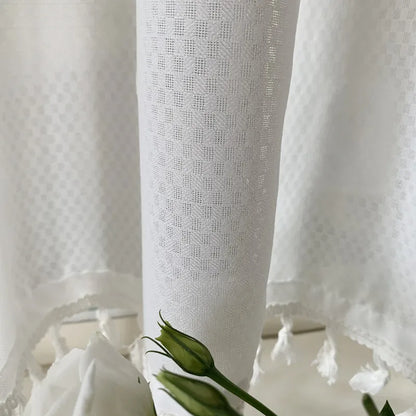 Korean style window screens are opaque and perforated-free. hook and loop curtains, bay windows, balcony floor-to-ceiling window