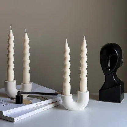 Nortic Double Candlestick Holder Modern Wedding Table Decor Candle Holder Home Wedding Decor Desktop Ornament Best Gift