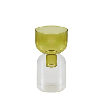 Glass Candle Holder Candles Stand Home Decor Terrarium Hydroponic Plant Flower Vase Decorative Bottle Bowl Container