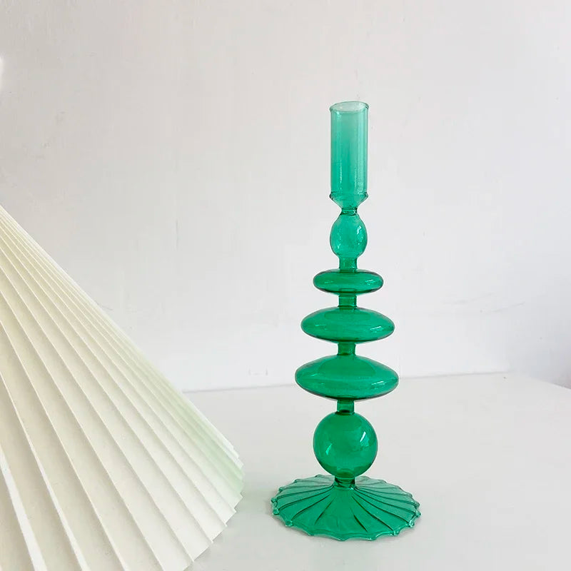 Creative Morocco Candlestick Glass Decorative Candlestick Holder Window Display Home Decoration accessories Wedding Table