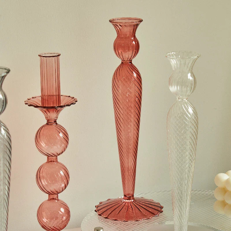 Decorative Candle Holders Nordic Taper Candlestick Stand for Home Wedding Decoration Party Vase Table Centerpiece Couple Gift