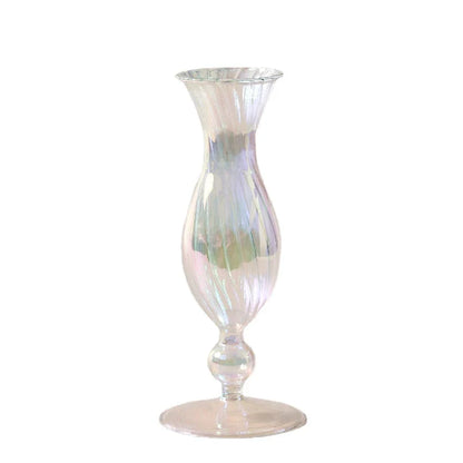 1pc Floriddle Glass Vases Nordic Candlestick Wedding Decoration Christmas Decoration Candle Stick Holder Home Decor Flower Vase