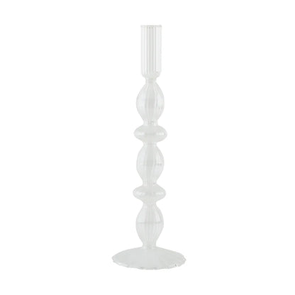 Glass Candle Holders Nordic Decor Taper Candle Holder Candlesticks for Home Wedding Room Decoration Party Vase Home Decor