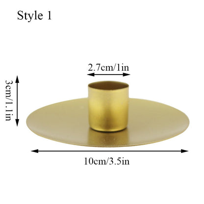 Creative Candle Holder Home Decor Metal Candlestick Retro Desktop Ornaments Indoor Wrought Iron Wedding Adornment Bougeoir