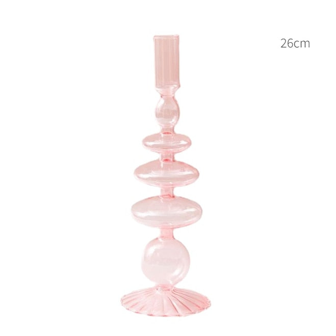 European Candle Holder Glass Candlestick Home Decoration Wedding Decoration Candle Stick Holder Nordic Home Decor