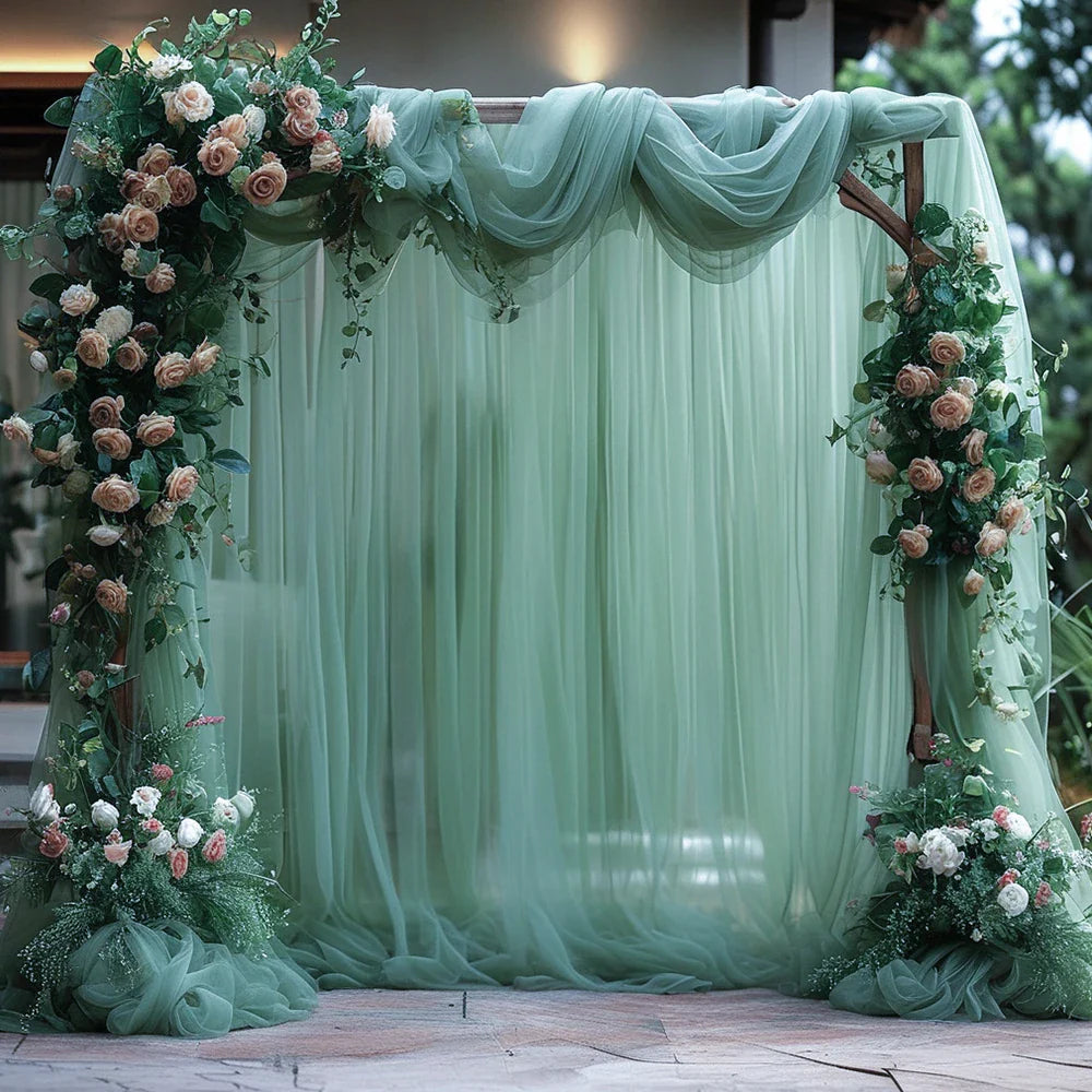 Wedding Arch Draping Fabric Wedding Drapes Drapes for Backdrop Sheer Fabric Drapes Decorations Curtains Reception Ceremony Party