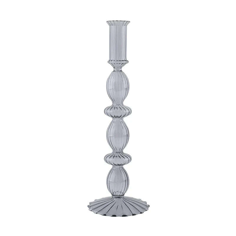 Glass Candle Holders Nordic Decor Taper Candle Holder Candlesticks for Home Wedding Room Decoration Party Vase Home Decor