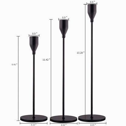 3Pcs/Set Chinese Style Metal Candle Holders Simple Golden Wedding Decoration Bar Party Living Room Decor Home Decor Candlestick
