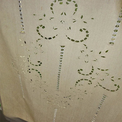 Solid color minimalist small curtains, kitchen, bathroom, foyer partition curtains, handmade hollowed out and threaded curtains