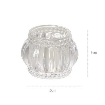 Decorative Crystal Candle Holders for Table Wedding Table Centerpiece Candle Stand Clear Glass Candlestick Holder Home Decor