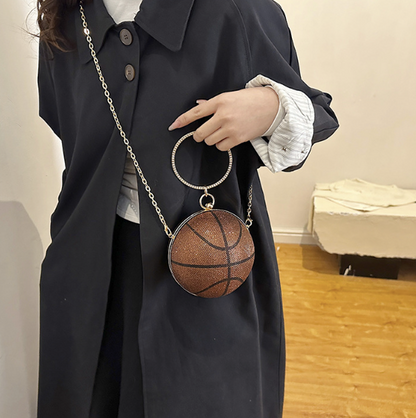 Fashion Chain Basketball Shaped Evening Bags