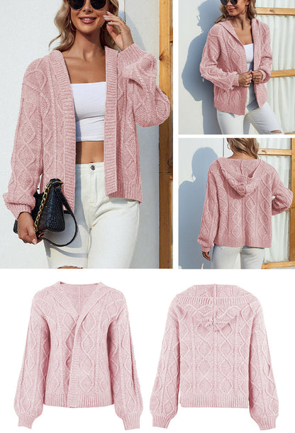 Fashion Twist Knitted Cardigan Coats for Women