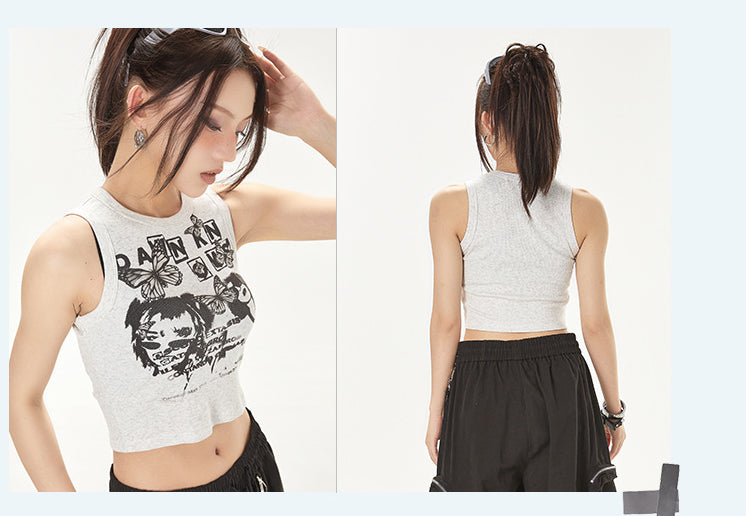 Sexy Summer Sleeveless Tight Tank Tops for Girls
