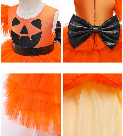 Halloween Tulle Cake Style Girls Princess Cosplay Dresses
