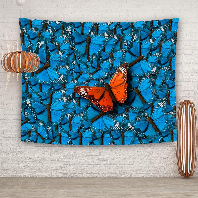 3D Butterfly Print Home Decorative Hanging Wall Tapestry