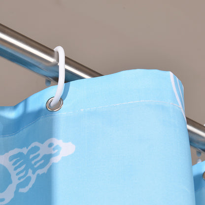 The Mediterranean Waterproof Bathroom Shower Curtain-STYLEGOING