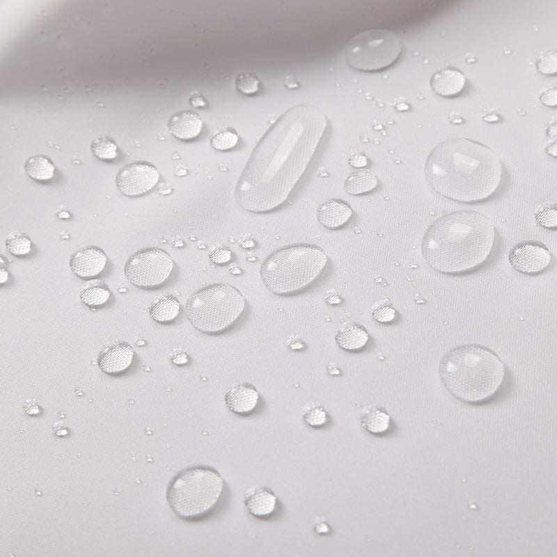 Waterproof Bathroom White Shower Curtain-STYLEGOING