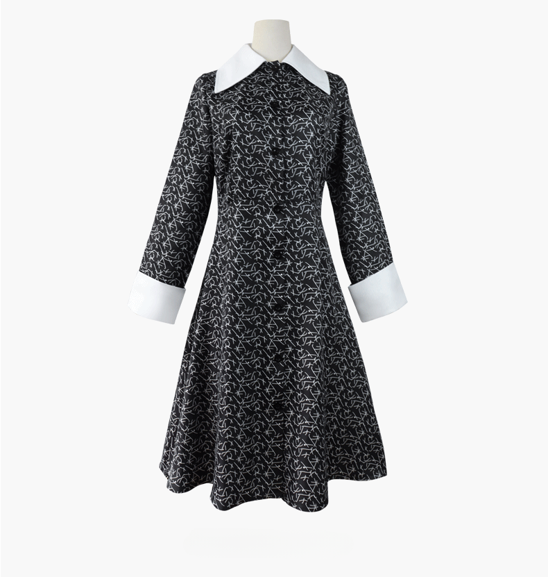 1991 The Addams Family Wednesday Addams Cosplay Costume