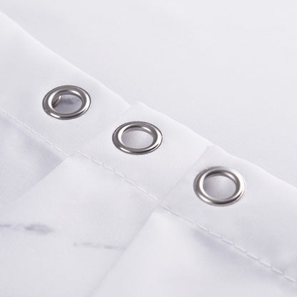 White Marble Shower Curtains-STYLEGOING