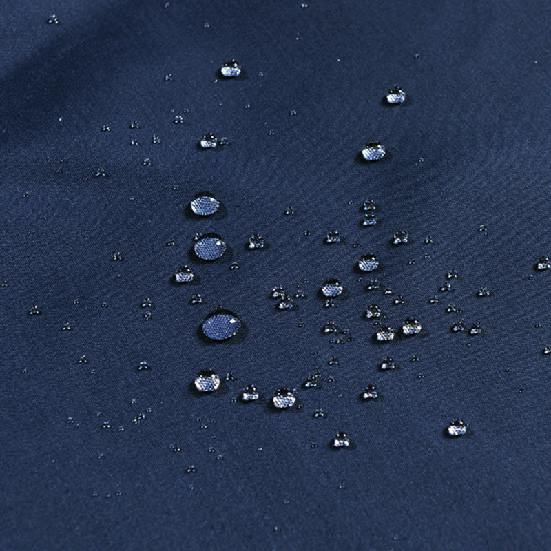 Waterproof Bathroom Navy Blue Shower Curtain-STYLEGOING