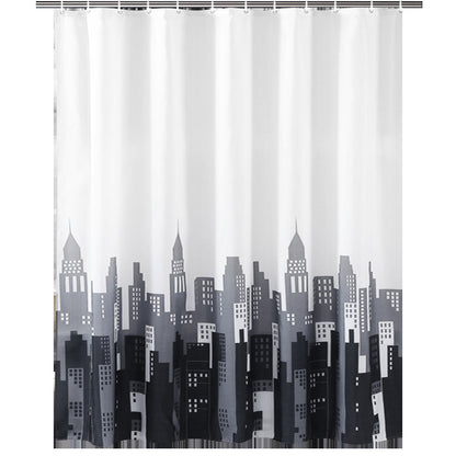 Simple Building Bathroom Fabric Shower Curtain-STYLEGOING