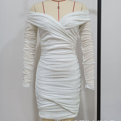 Sexy Off The Shoulder Long Sleeves Mini Party Dresses