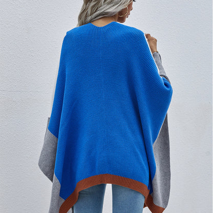 Plus Sizes Women Plaid Knitting Cardigan Coat