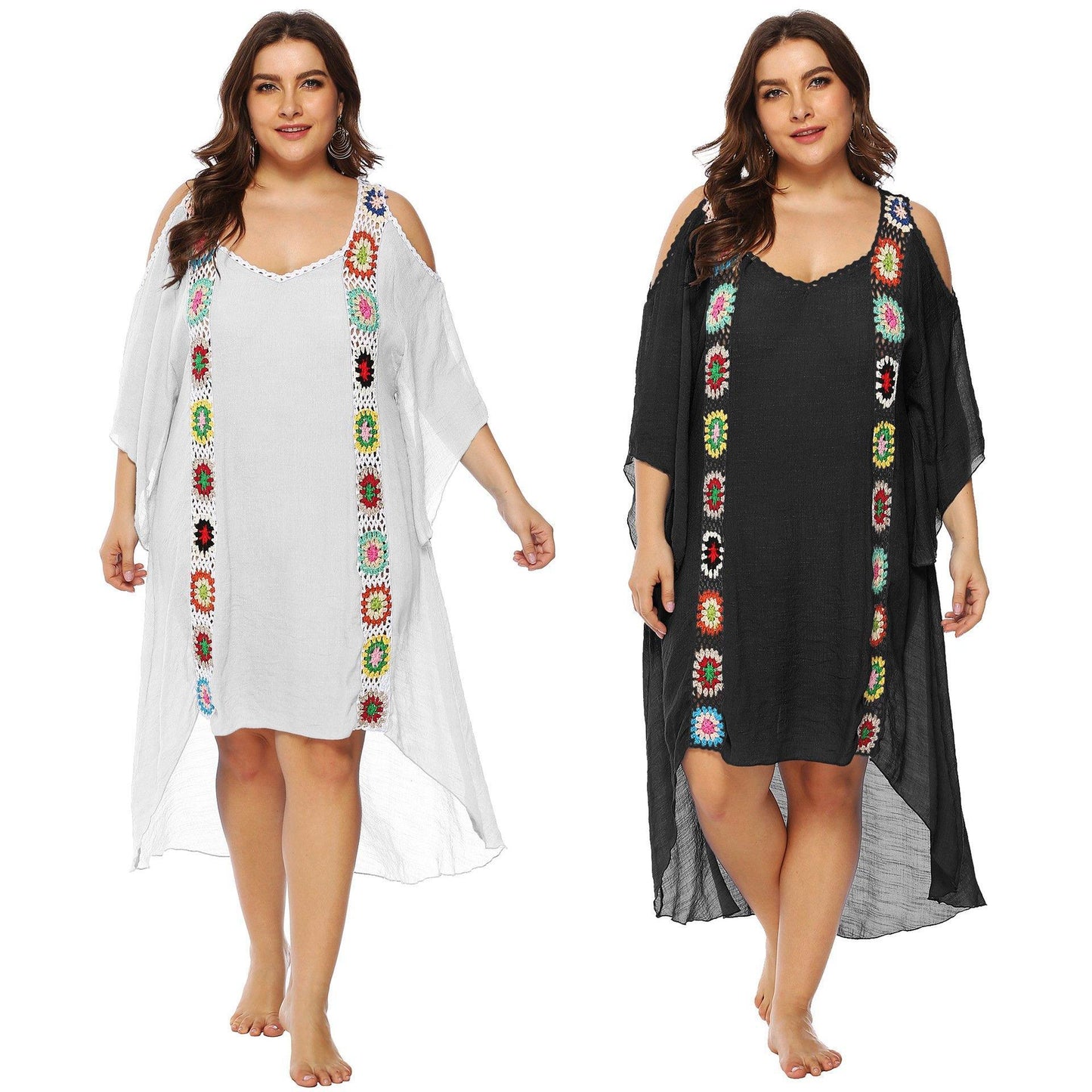 Plus Sizes Beach Bikini Cover Ups-STYLEGOING