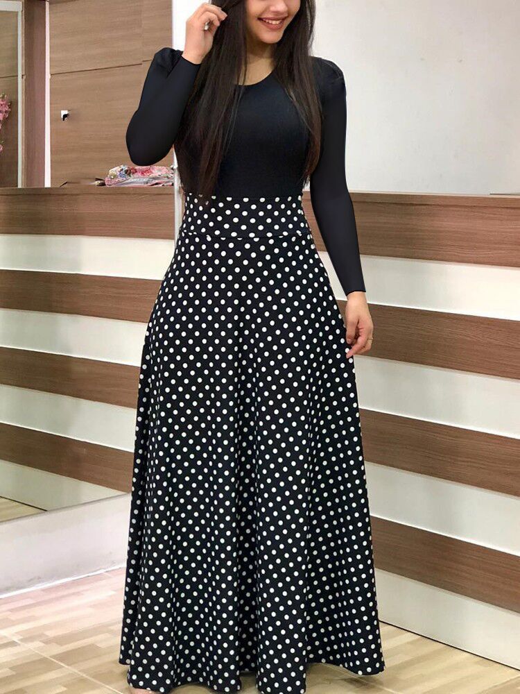 Elegant Plus Sizes Floral Print Plus Sizes Long Dresses