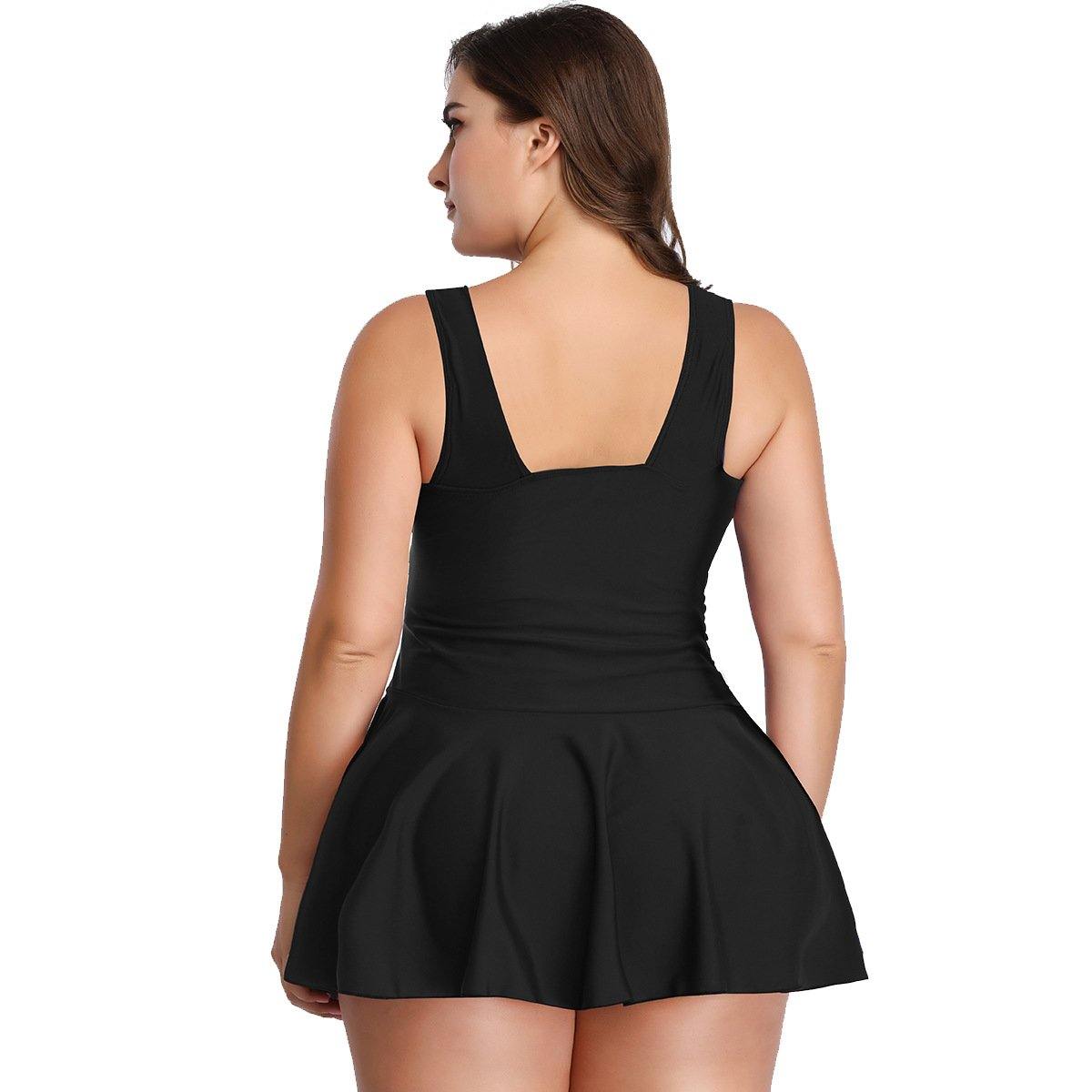 Plus Size Floral Print Hot Spring Swimwear-STYLEGOING