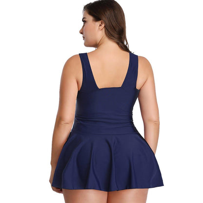 Plus Size Floral Print Hot Spring Swimwear-STYLEGOING