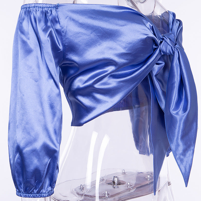 Sexy Women Strapless Midriff Baring Crop Tops