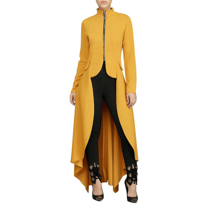 Casual Zipper Irregular Zipper Long Dresses